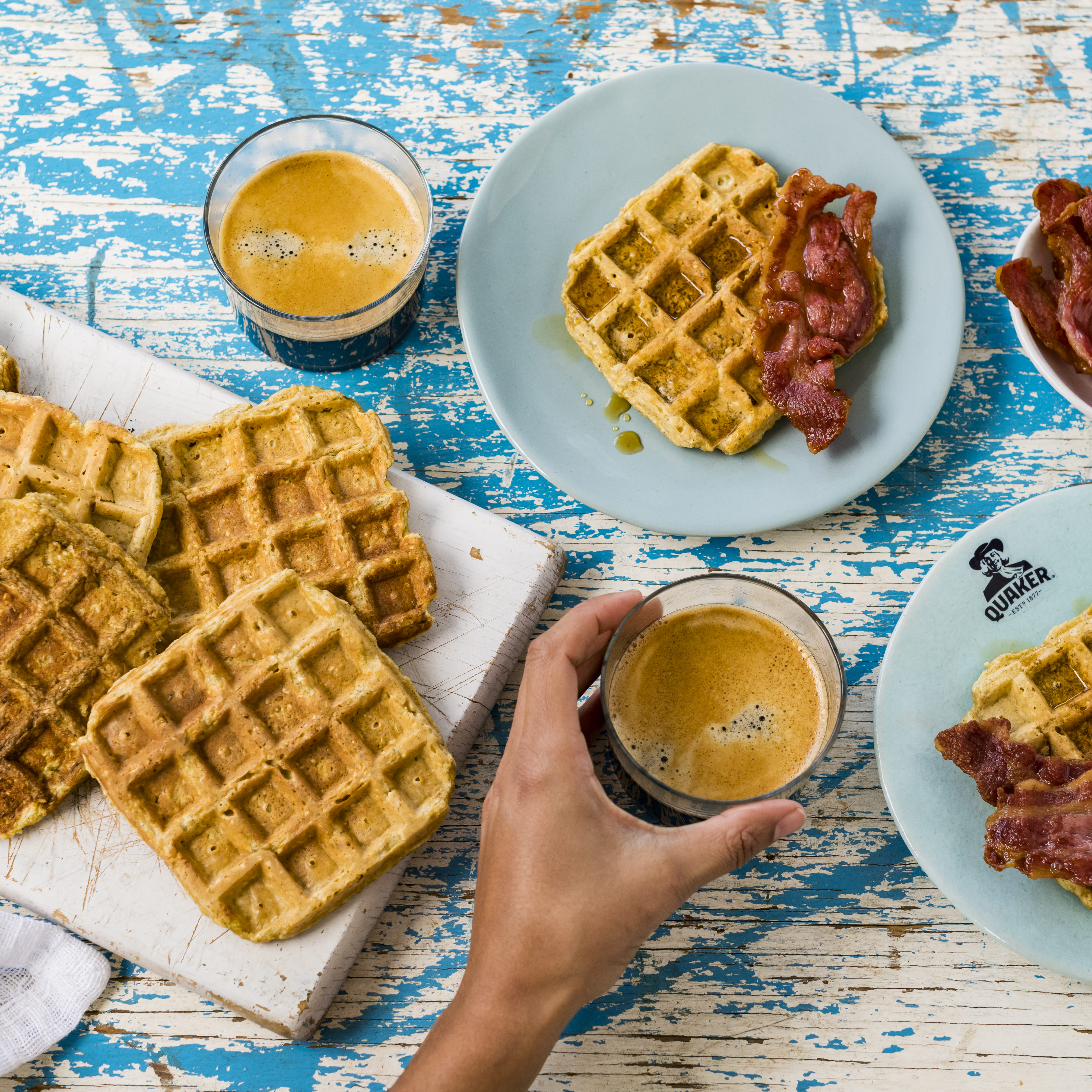 Avocado & Erwten Proteïne Wafels met Zeewier