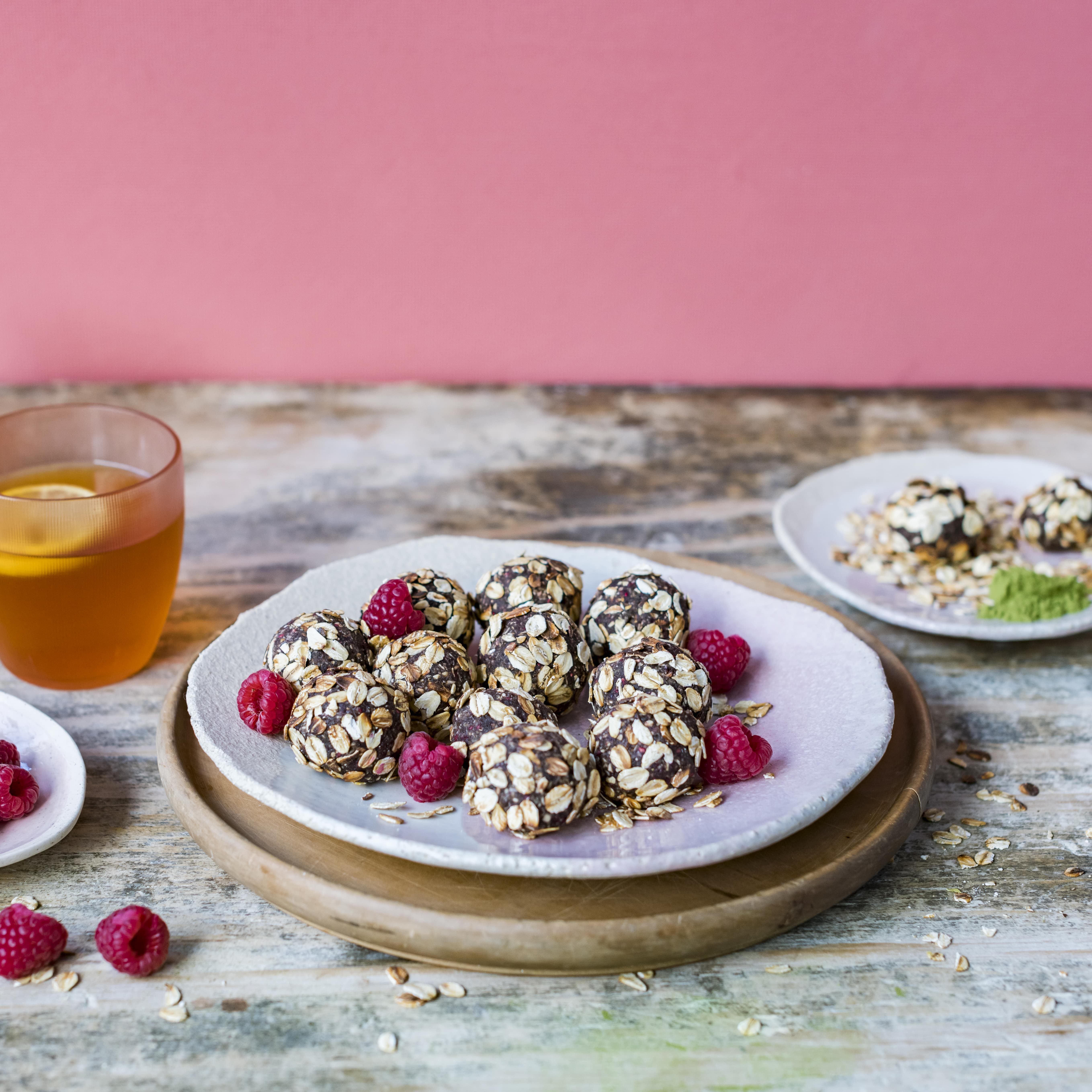 Framboos & Havermout Snackballetjes