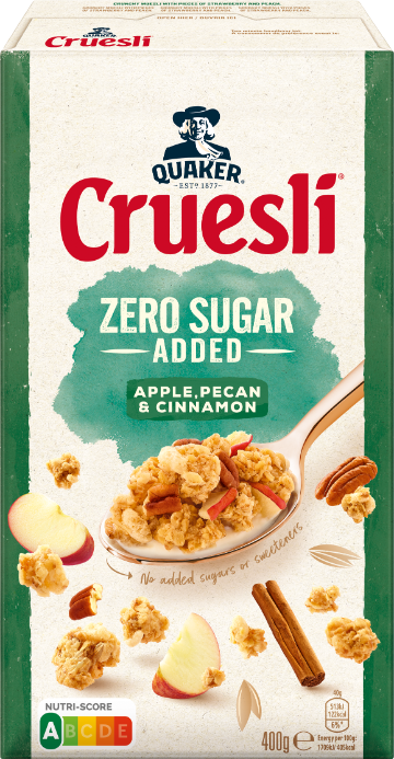 Quaker Cruesli® ZERO Sugar Added Apple, Pecan & Cinnamon