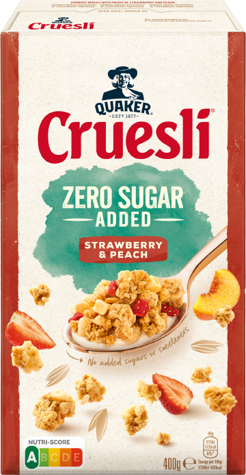 Quaker Cruesli® ZERO Sugar Added Strawberry & Peach