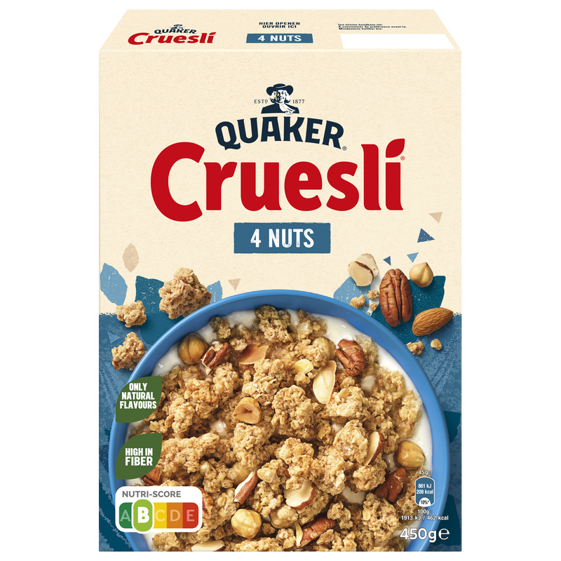 QUAKER® CRUESLI 4 NUTS