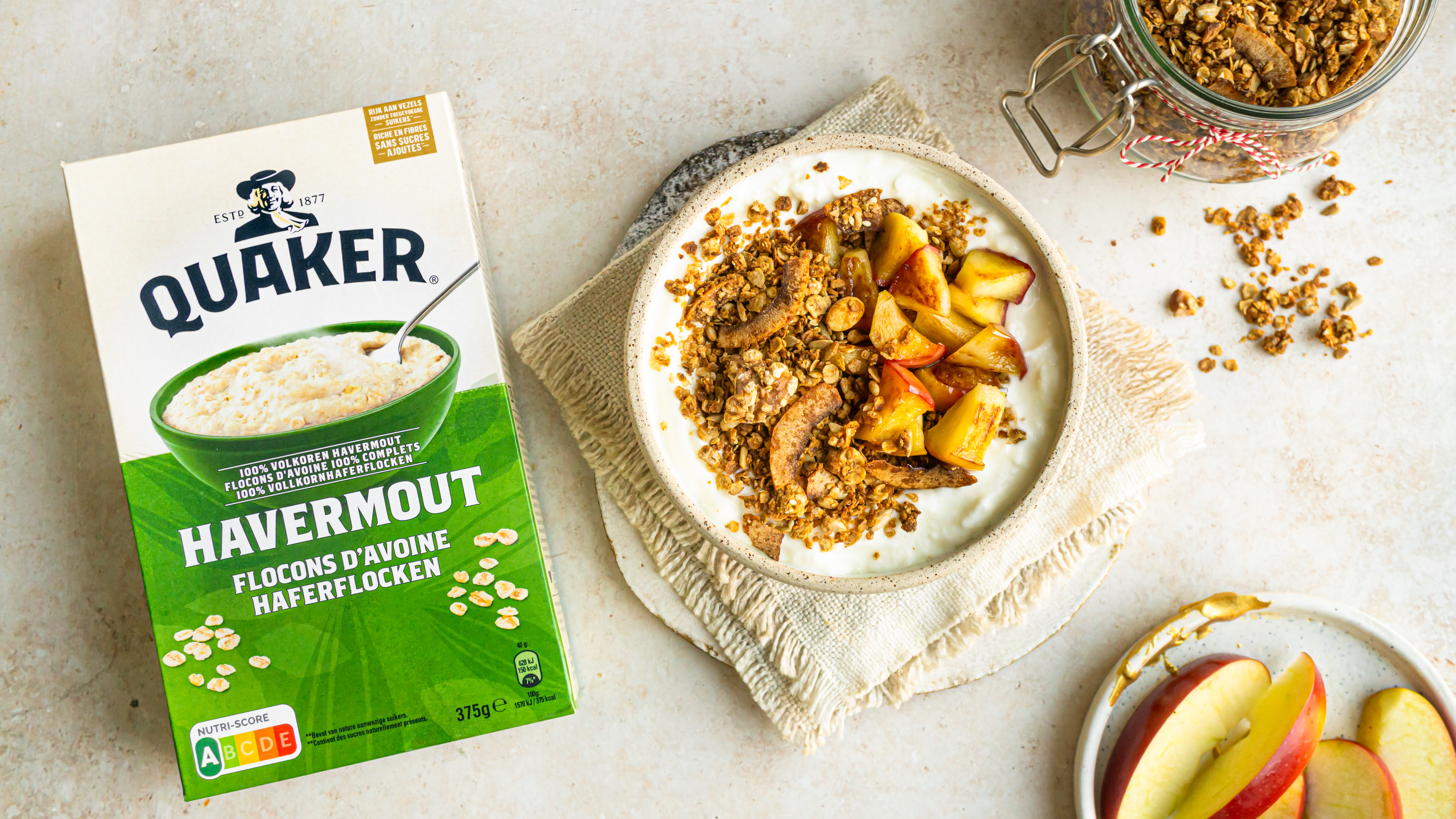 Knapperige Quaker® havermout Granola