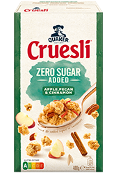 Quaker Cruesli® ZERO Sugar Added Apple, Pecan & Cinnamon