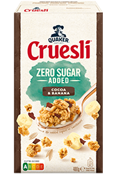 Quaker Cruesli® ZERO Sugar Added Cocoa & Banana